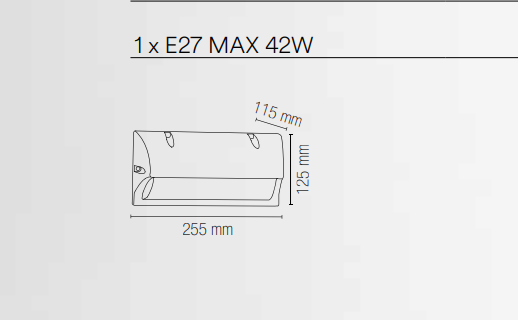 Applique per esterno in alluminio finitura antracite con diffusore opale in policarbonato IP54 1XE27 non inclusa ATLANTA Applique per esterno in alluminio finitura antracite con diffusore opale in policarbonato IP54 1XE27 non inclusa ATLANTA